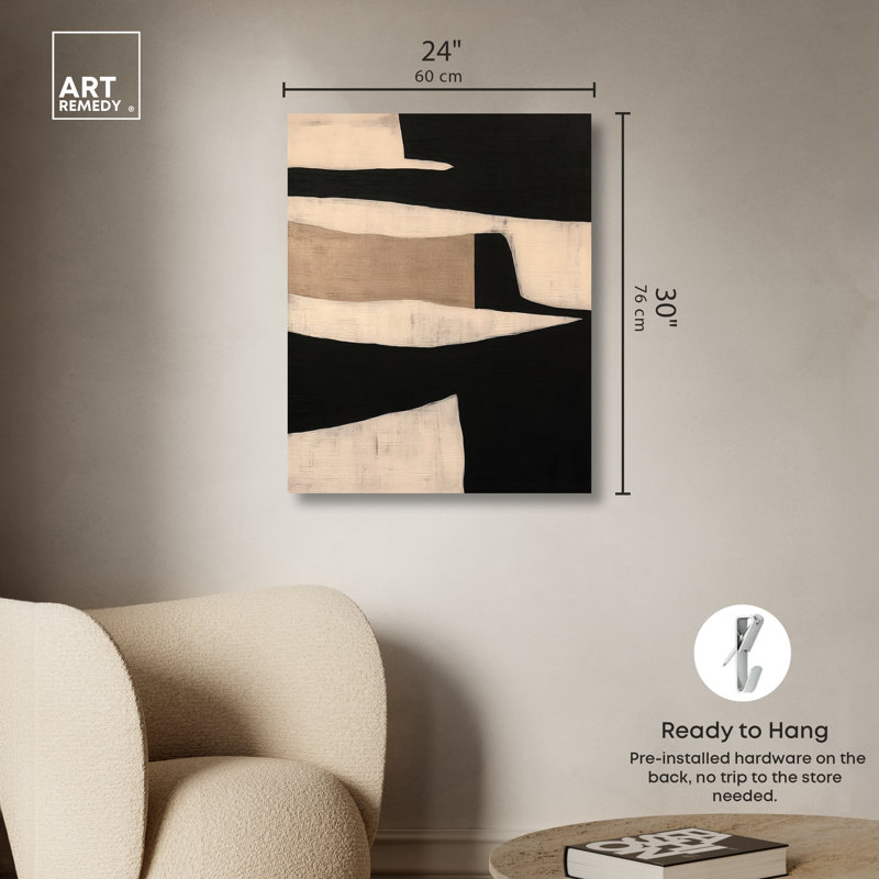 Art mural Madera, H 30 po x l 24 po, Toile tendue