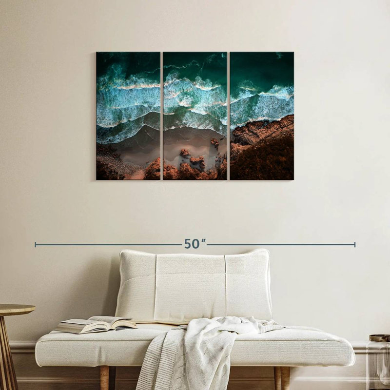 Gillard Coastal Ocean Waves, H 24 po x l 38 po