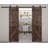 K Style Solid Core Wood Double Sliding Barn Door with Hardware Kit -Assembly Needed-86439467-65056363