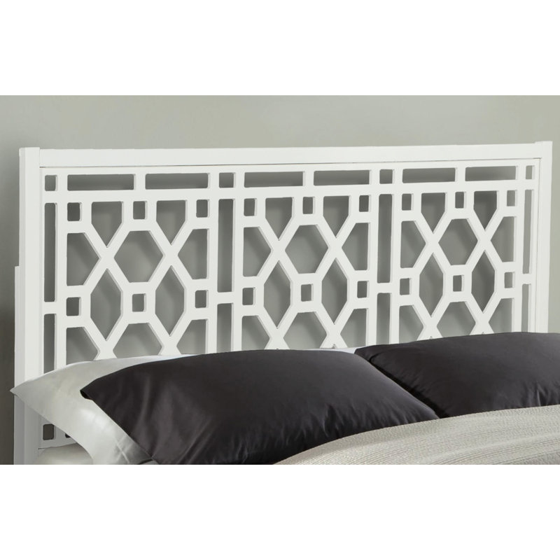 Tête de lit blanche très grand, fabriquée en bois de peuplier, 3 hauteurs ajustables, compatible avec des cadres de lit en métal standard, convient à une tête de lit très grand décor - très grand, s'adapte à la structure universelle, complète