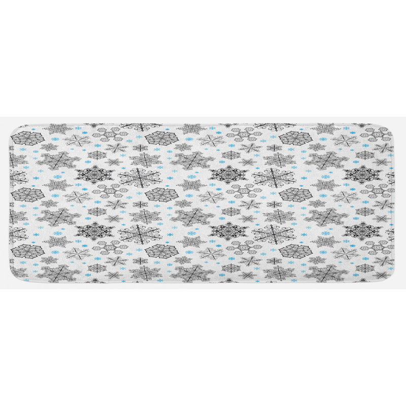 Tapis de cuisine flocon de neige