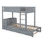 Lit superposé avec lit gigogne, rangement et bureau-2055568183