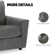 Fauteuil en polyester Armstid