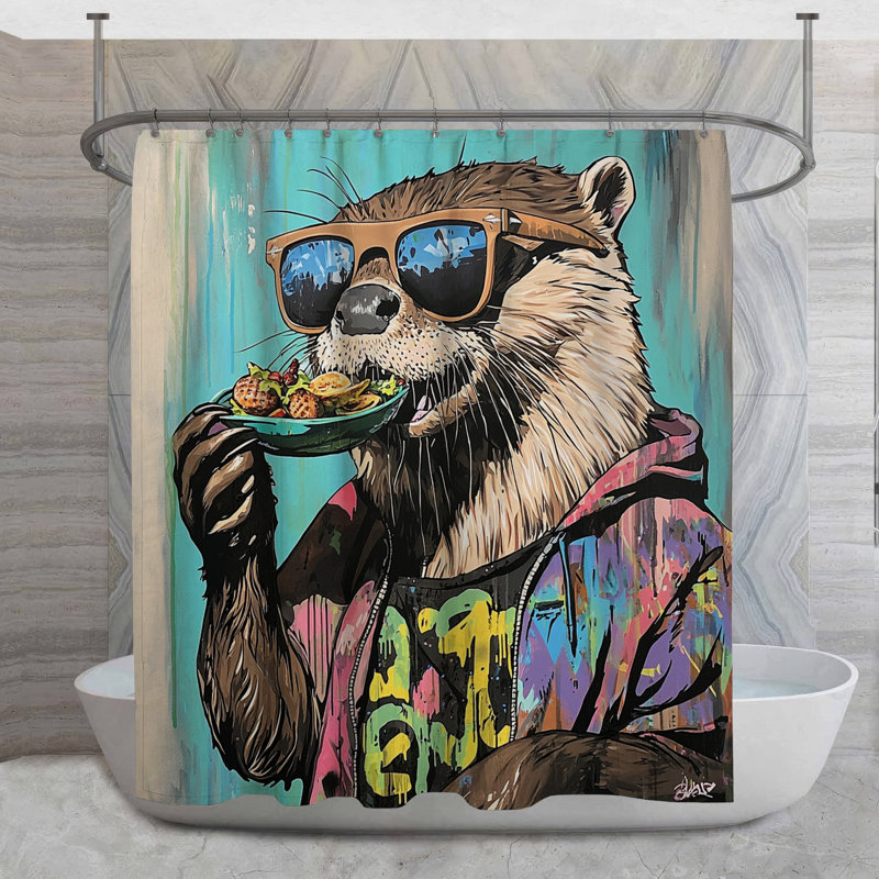 Rideau de douche Otter, H 73 po x l 70 po