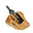 Archilla 1 Bottle Solid Wood Tabletop Wine Bottle Rack in Natural