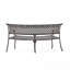 Banc extérieur courbé