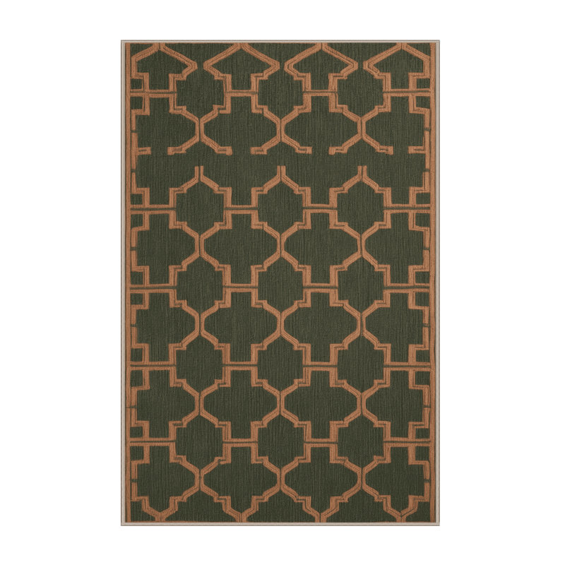 Tapis brun treillis lavable à la machine, Tapis de couloir 2 pi x 4 pi
