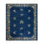 Hand Knotted Wool Oriental Area Rug in Navy