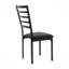 Petit ensemble de salle à manger 5 pièces ensemble table en faux marbre et 4 chaises d'appoint avec cadre en métal noir