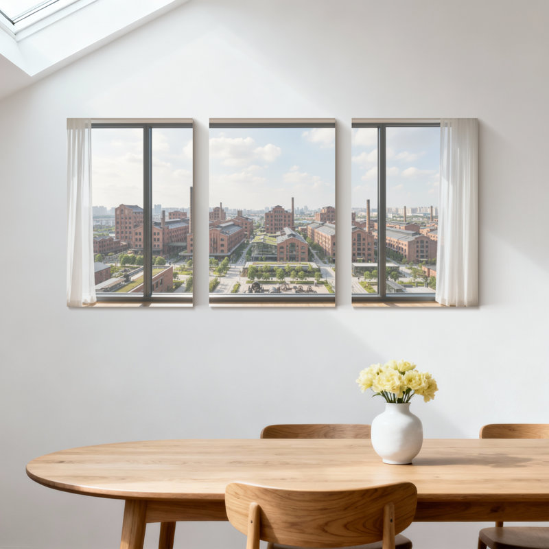 «Scenic & Cityscapes», ensemble de 3 impressions sur toile, H 36 po x l 72 po