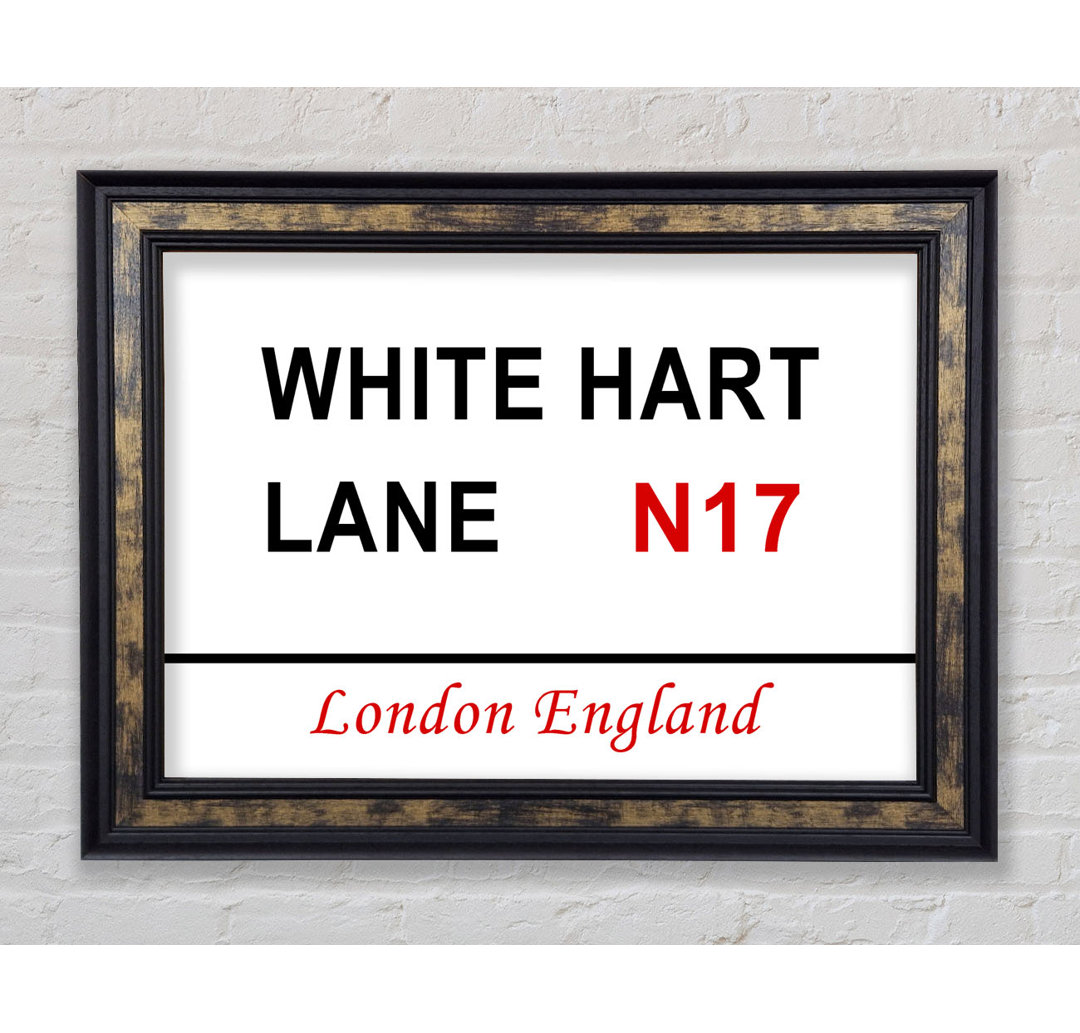 White Hart Lane Schilder - Einzelne Bilderrahmen Kunstdrucke