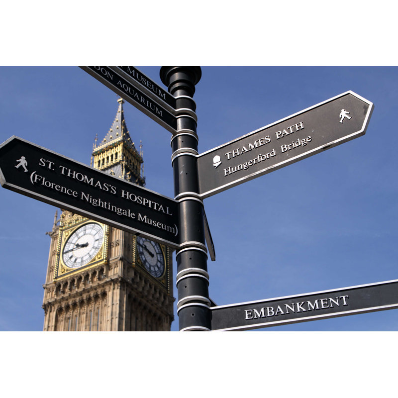 London - Photographie sur toile tendue, H 32 po x l 48 po