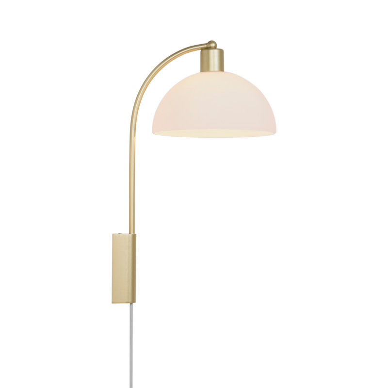 Ellen 20 Wall light Brass, Brass, White