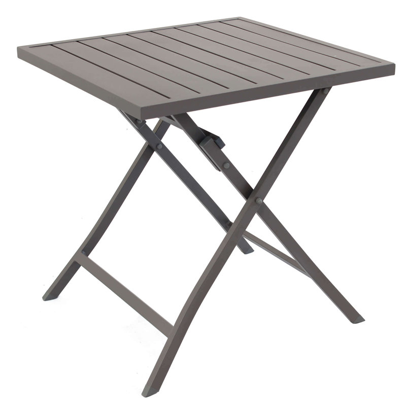 Angelos 130cm Rectangular Folding Table, 73cm H x 70cm L x 70cm W, Taupe