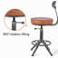 Tabouret pivotant à hauteur réglable Jomarion