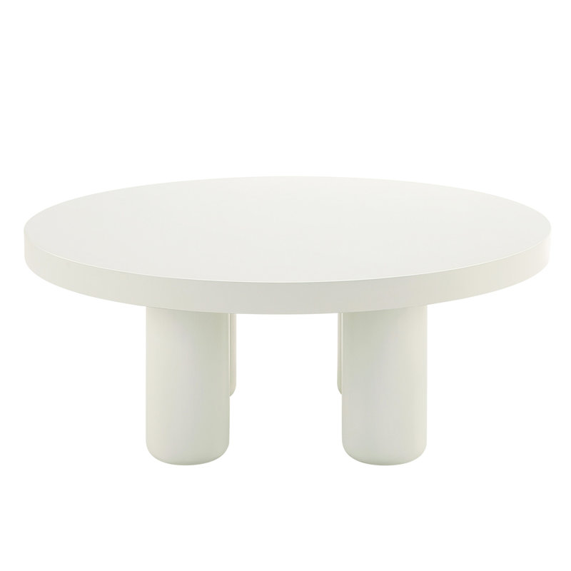 Loanna White Finish Coffee Table