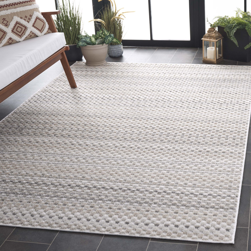 Keydren Performance Abstract Rug, Rectangle 5'2" x 7'6"