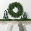 10"H, 11.75"H And 13.75"H Wooden Tree Set Of 3, Christmas Decor; Green