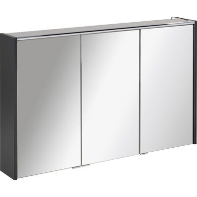 Denver Surface Mirrored Bathroom Cabinets with Mirror and 4 Adjustable Shelves