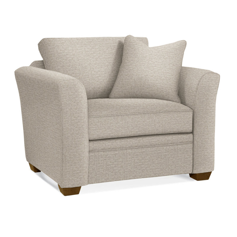 Bridgeport Upholstered Armchair, Beige Performance Fabric; 0851-73, Havana
