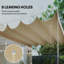 Outsunny Retractable Pergola Canopy Only for 4 x 3 m Pergola-122888020