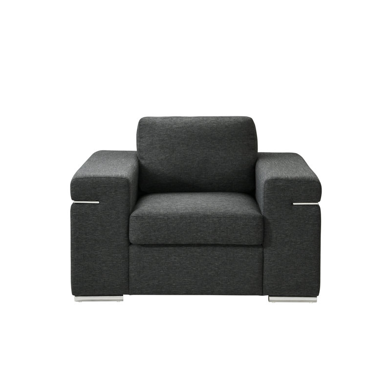 Chaise avec accoudoirs en tissu Gianna