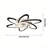  26.4" Flush Mount Ceiling Fan with Light for Bedroom & Low Ceiling, LED Remote & APP Control, 6-Speed, Dimmable, Reversible-2010287046