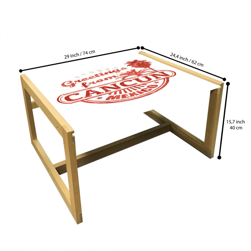 Iretomiwa Trestle Coffee Table, 40cm H x 74cm W x 62cm D