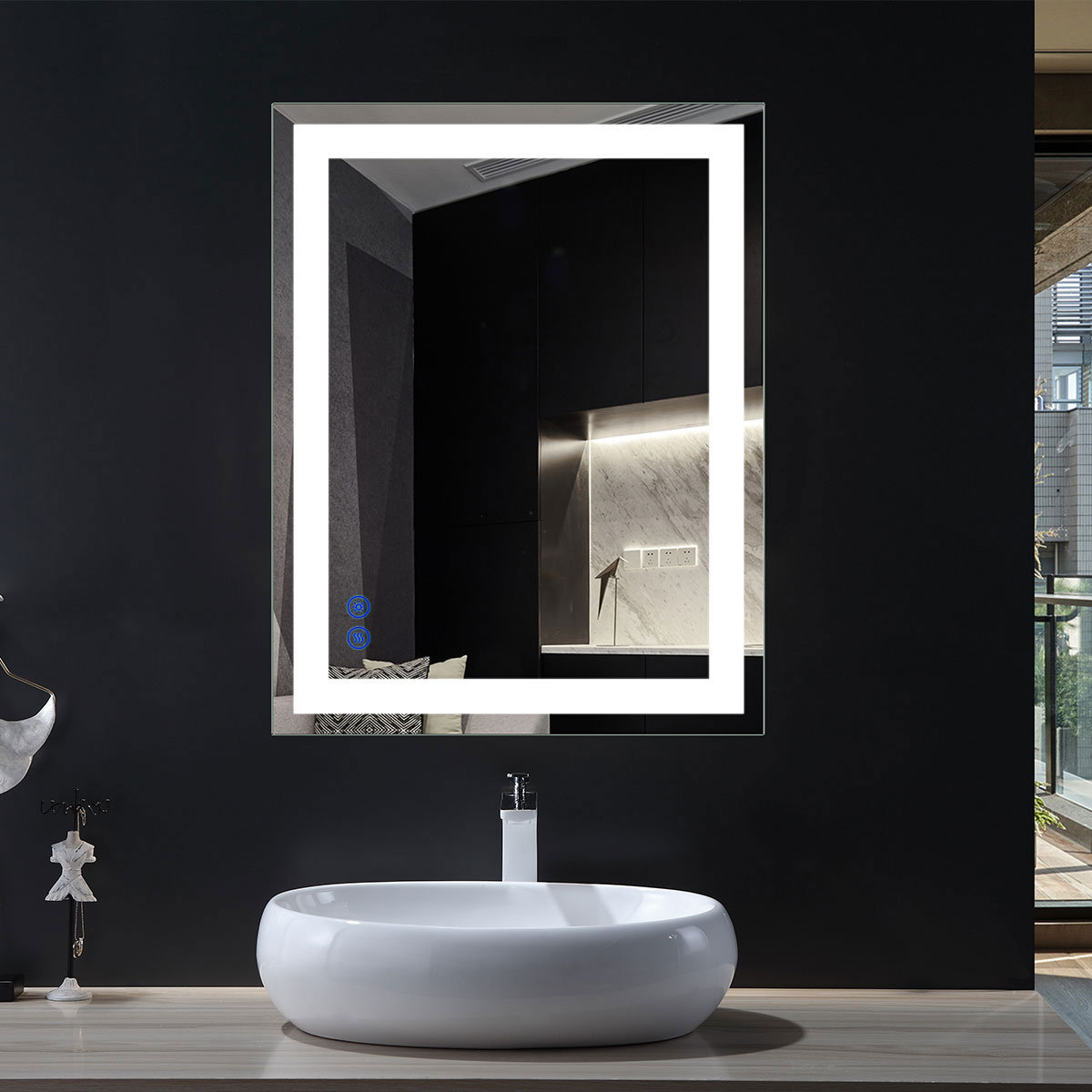 Orren Ellis Shoup Modern & Contemporary Frameless Lighted Bathroom ...