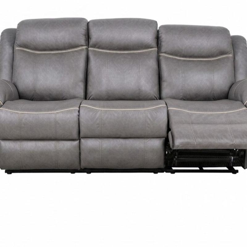 87'' Faux Leather Sofa