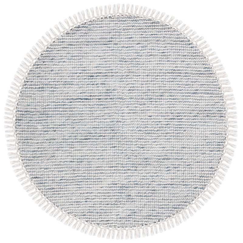 Tapis en laine / coton Bouzoun, Rond 6 pi