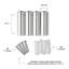 Wexel Art 1-Inch Standard Wall Mounts Grade Acrylic Floating Frames, Silver (Pack Of 4)-2108056197-2107886284
