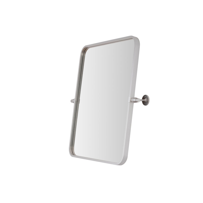 Miroir mural en métal, 20 po x 24 po, Argent