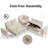 102Inch U-Shaped 8-Seater Sleeper Sofa, Chenille Fabric, Adjustable Backrest 100°-160°, Pull-Out Beds & Storage, Usb Charging, Led Night Light, Foldable Side Table, Tool-Free Assembly-768805097