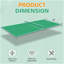Plateau de table de tennis de table pliable et portatif de taille moyenne 8 pieds vert pour jeux d'intérieur-120893802-120893805
