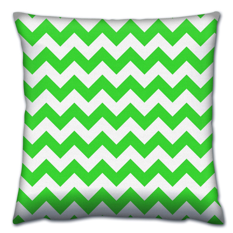 Stripe A Balance, Green, 17" x 17"
