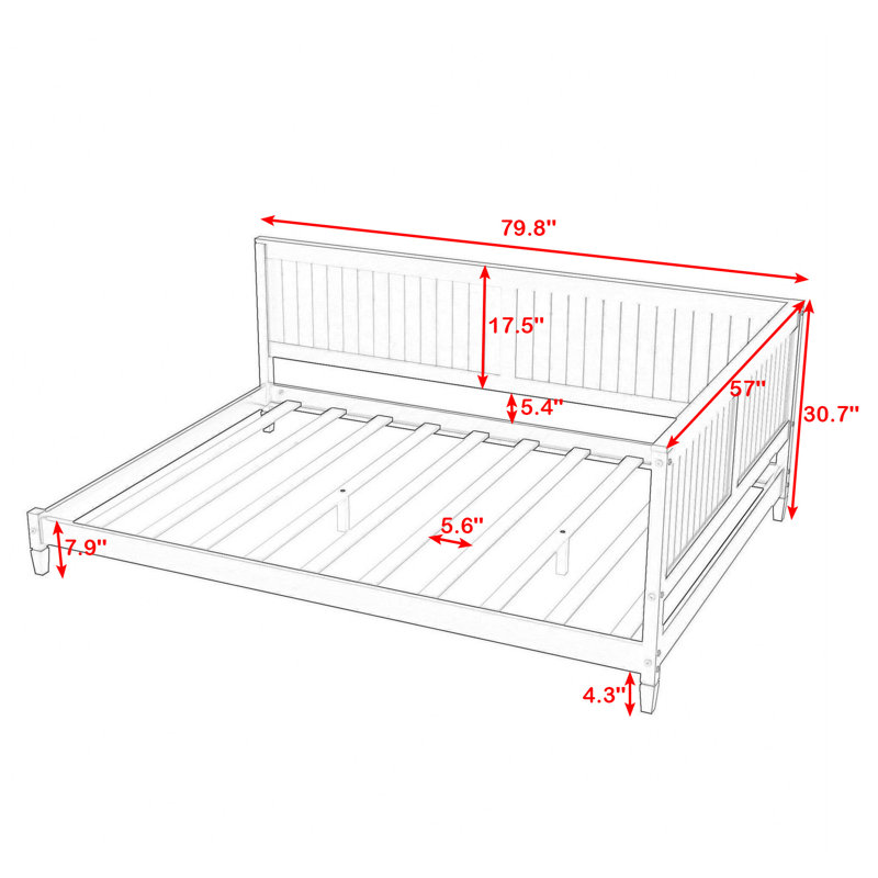 Iversen Daybed, Full, White