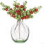 20 pièces de tiges de baies artificielles - branches d'arbre de Noël scintillantes rouges et vertes de 7,8 po, bourre de branches pour couronnes, guirlandes et décorations de maison de vacances