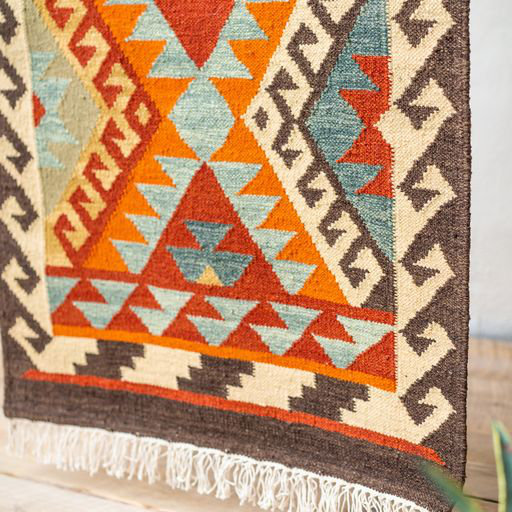 Wona Geometric Hand Woven Area Rug, Rectangle 75 x 135cm