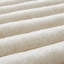Ensemble d'édredon 3 pièces en fausse fourrure douce / grand, ivoire