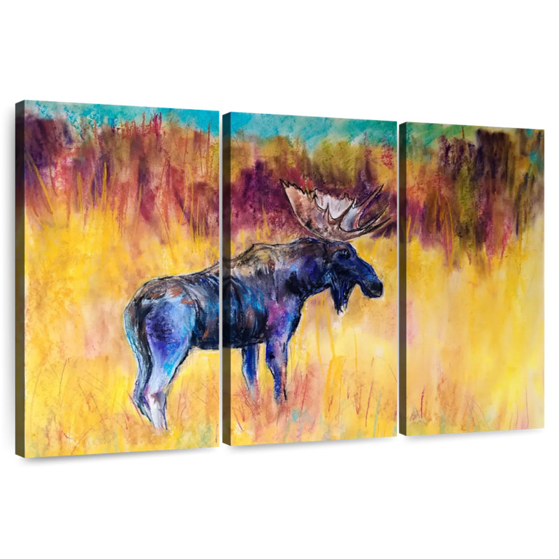 Brampt Abstract Moose, 42" H x 65" W