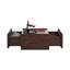 Table basse avec finition noyer foncé