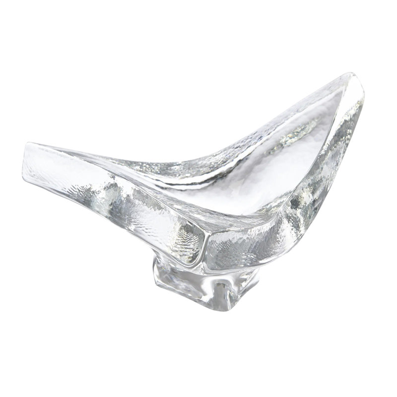 Triangle Slab Bowl, 8.5" H x 15" W x 15" D