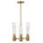 Shea 6 - Light Steel Dimmable Sputnik Modern Linear Chandelier-232464013