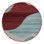 Machine Washable Watercolor Red Area Rug
