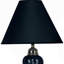 Lampe de table en céramique en forme d'urne avec finition noire (ampoule non incluse)