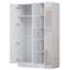 Eva High Gloss Plain 3 Door Wardrobe - H: 180cm x D: 47cm x W: 113cm-27474060