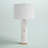 Afton White Alabaster Table Lamp