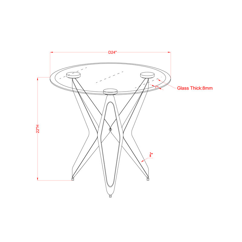 Table de bout Alailah
