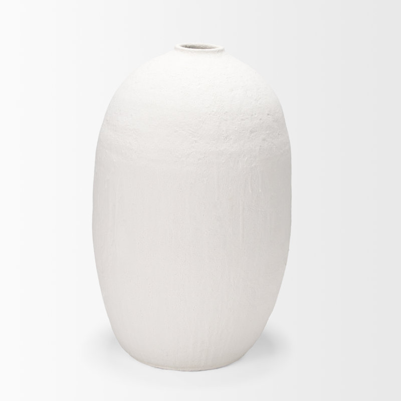 Poulan Handmade Ceramic / Porcelain Floor Vase, 31.9" H x 19.7" W x 19.8" D